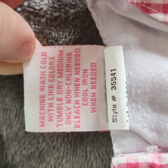 2B Real, Girl's sz4T, Gingham Dress, Pink&White,Orange&White  Check w Appliques - Picture 11 of 13